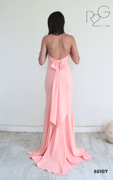 RG2 by Tarik Ediz 55107 Crepe Square Neck Strapless Dress