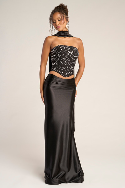 Portia and Scarlett PS26042 Satin Strapless Two Piece Dress