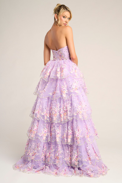 Portia and Scarlett PS26051 Sequin Tulle Strapless Dress
