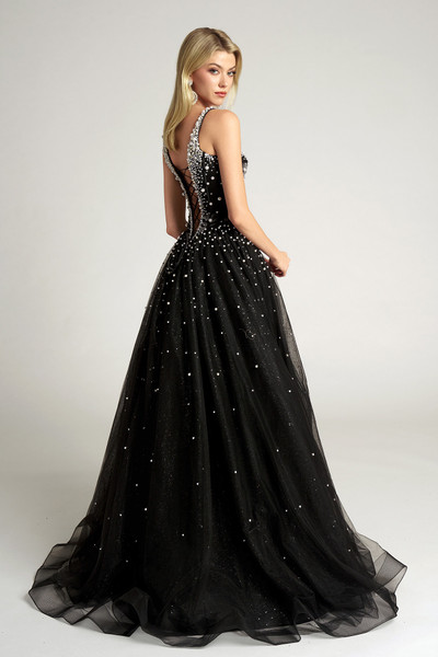 Portia and Scarlett PS26208 Tulle Scoop Neck Corset Dress