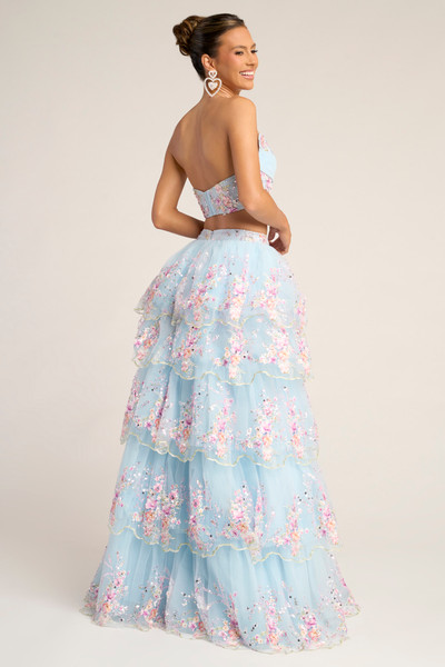 Portia and Scarlett PS26272 Tulle Strapless Two Piece Dress