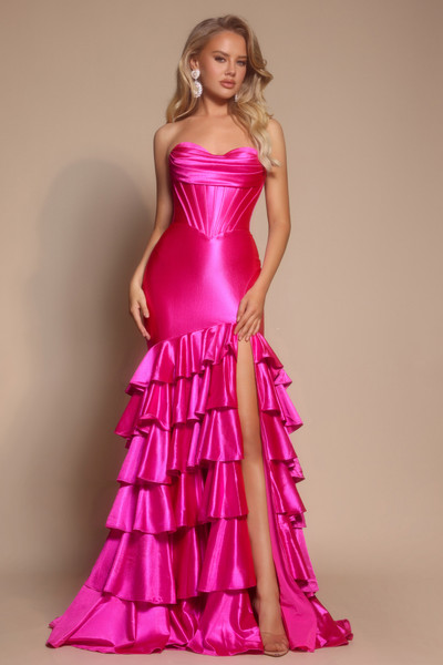 Portia and Scarlett XO085 Satin Sweetheart Strapless Dress