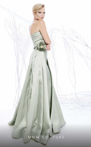 MNM Couture N0204 Straight Neck Strapless Evening Long Gown