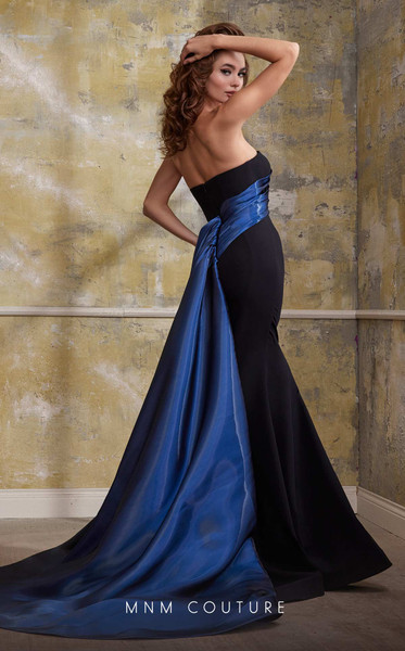 MNM Couture N0559 Rayon Crepe Sweetheart Neckline Long Gown