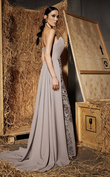 MNM Couture N0643 Rayon Crepe Sweetheart Neck Strapless Gown