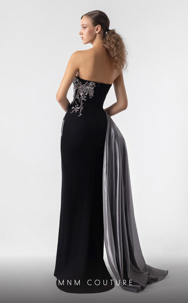 MNM Couture G1938 Crystal Embellishments Strapless Gown