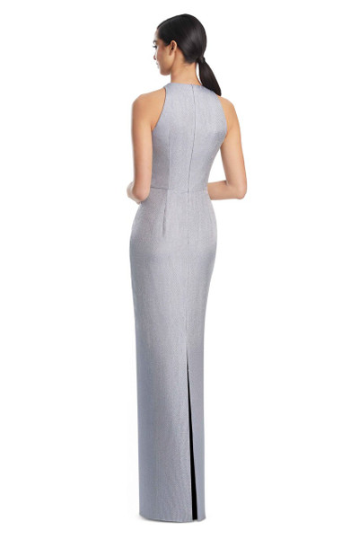 Alexander by Daymor 3200 Metallic Tweed 3D Flower Long Gown