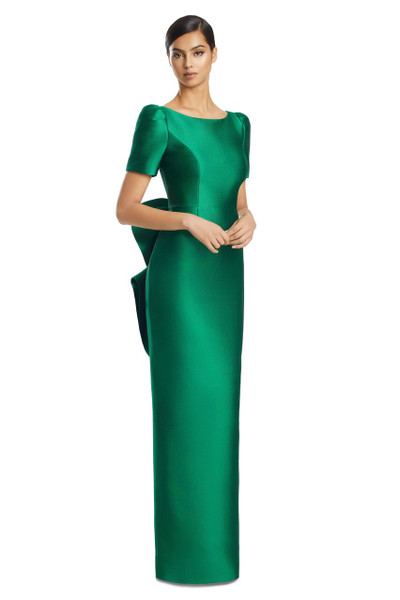 Alexander by Daymor 3202 Silk Blend Pique Short Sleeve Gown