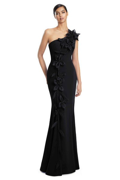 Alexander by Daymor 3208 Crepe 3D Organza Flowers Long Gown