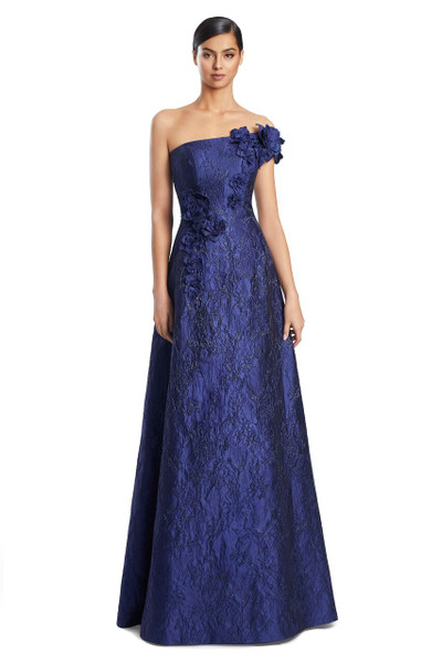 Alexander by Daymor 3210 Brocade 3D Flowers Evening Gown