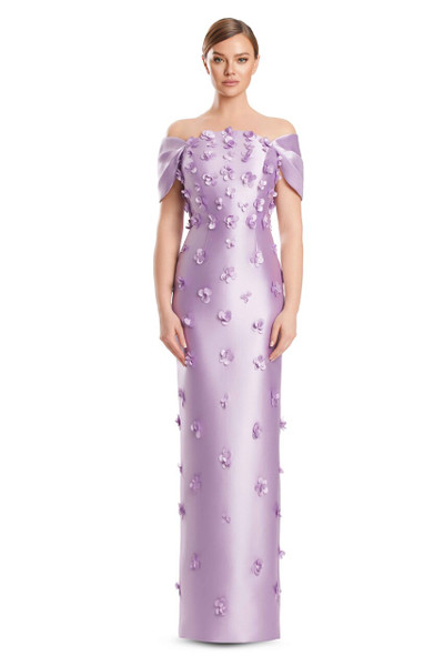 Alexander by Daymor 3220 Satin Twill 3D Flowers Bustier Gown