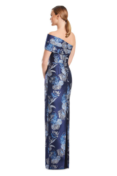 Alexander by Daymor 3223 Brocade One Shoulder Collar Gown