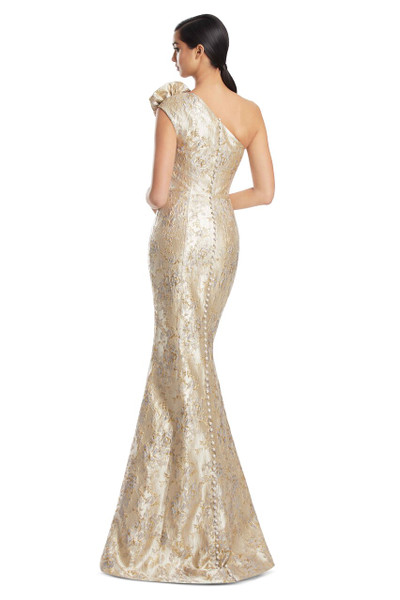 Alexander by Daymor 3236 Brocade Draped One Shoulder Gown