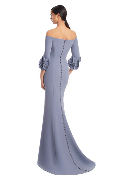 Alexander by Daymor 3251 Crepe Jersey 3/4 Sleeve Long Gown