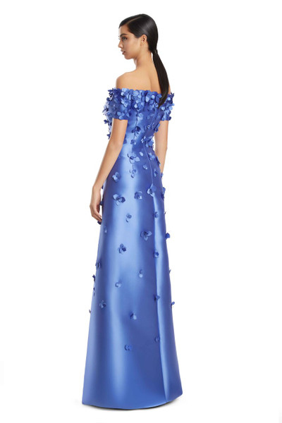 Alexander by Daymor 3259 Satin Twill Short Sleeve Long Gown