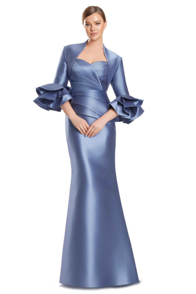 Alexander by Daymor 3263 Satin Twill Draped Bustier Gown