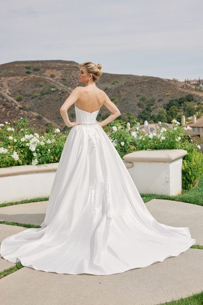 Nox Anabel JE1085 Satin Strapless Sweetheart Neck Ball Gown