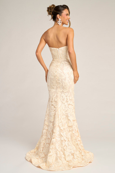 Portia and Scarlett PS25601E Embroidery Strapless Dress