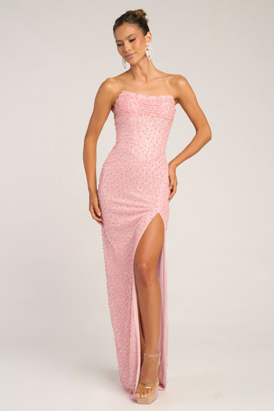 Portia and Scarlett PS26309E Beaded Strapless Ruched Dress