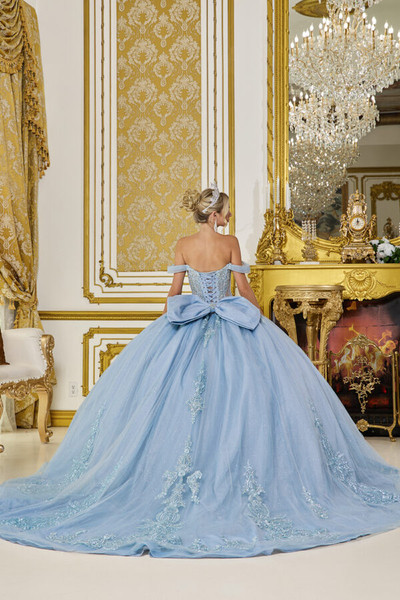 Dancing Queen 5063 Tulle Off-Shoulder Quinceanera Dress