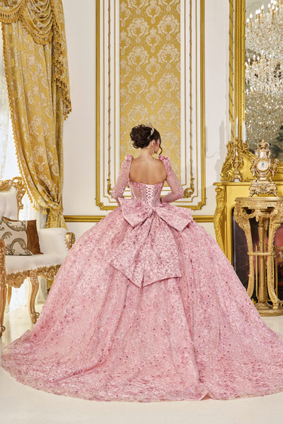 Dancing Queen 5077 Embroidered Floral Quinceanera Dress