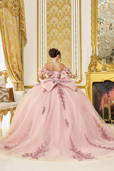 Dancing Queen 5106 Ruffled Off-Shoulder Quinceanera Dress