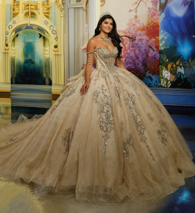 Princesa by Ariana Vara PR30231 Crinoline Off-Shoulder Gown