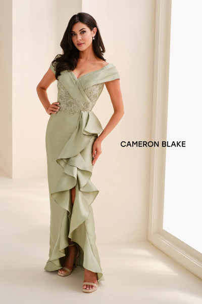Cameron Blake by Mon Cheri CB823 Satin Faced Mikado Gown