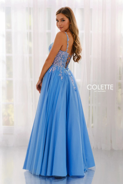 Colette by Daphne CL6013 Sequin Curved Neck Sleeveless Dress