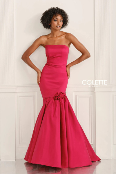 Colette by Daphne CL6219 Stretch Taffeta Strapless Dress