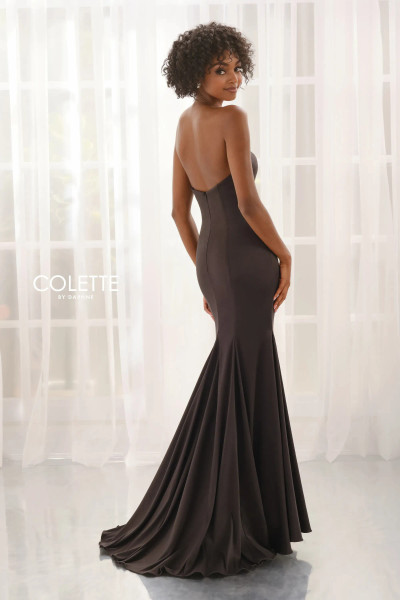 Colette by Daphne CL6221 Stretch Mikado Strapless Dress