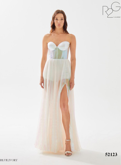 RG2 by Tarik Ediz 52123 Organza Sweetheart Strapless Dress