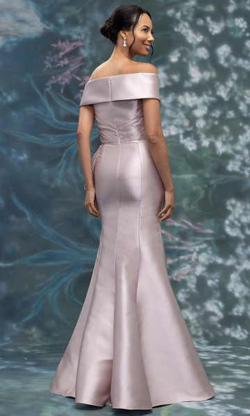 MGNY By Morilee 2070031 Mikado Crystal Off Shoulder Gown