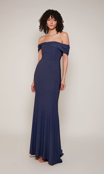 Alyce Paris 27680 Italian Jersey Off Shoulder Sheath Gown