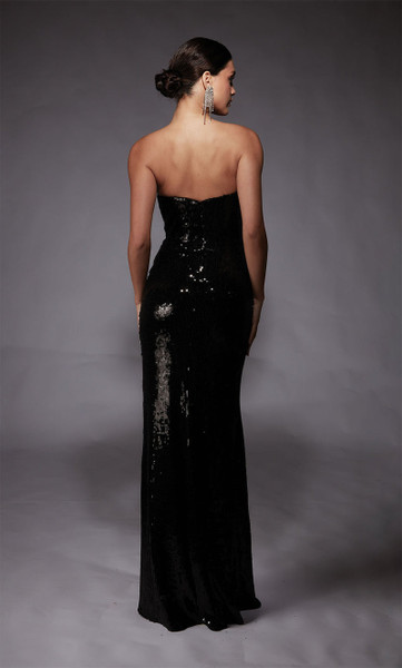 Alyce Paris 27704 Sequins Cowl Neck Strapless Sheath Gown
