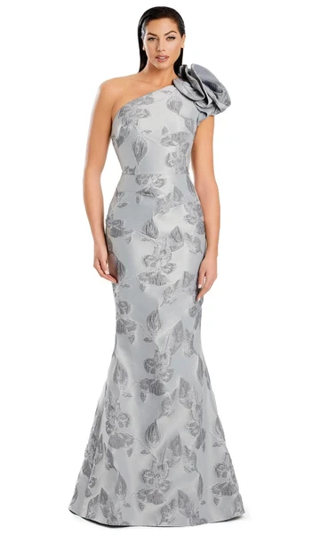 Alexander by Daymor 3085S25 Textured One Shoulder Long Gown