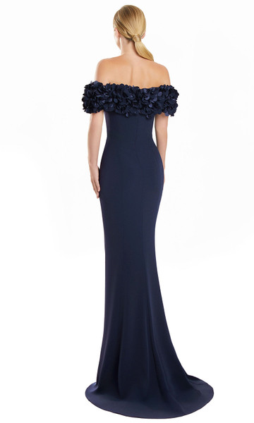 Alexander by Daymor 3136F25 Off Shoulder Floral Sleeve Gown
