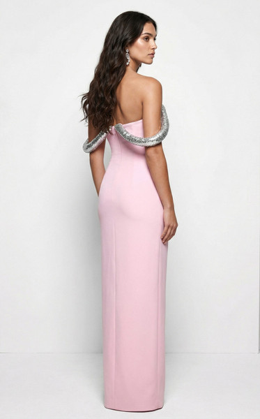 MNM Couture B1233 Sweetheart Neck Off-shoulder Sheath Gown