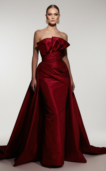 MNM Couture F03006 Luxurious Tulle One-Shoulder A-Line Gown