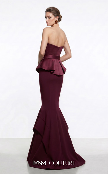 MNM Couture F03035A Mikado Sweetheart Neck Strapless Gown