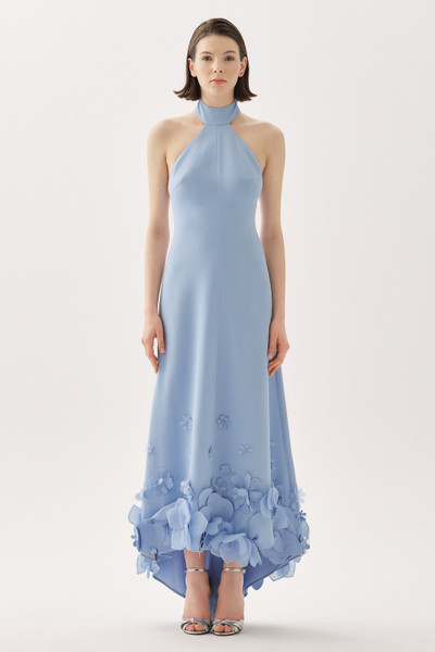 Tarik Ediz 66699 Crepe Chiffon Floral Sleeveless Long Dress