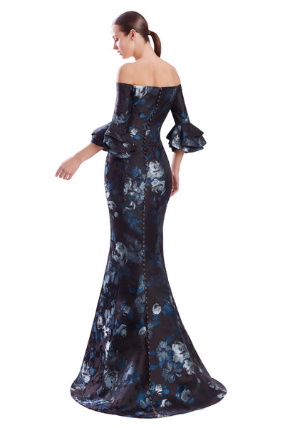Alexander by Daymor 3318F26 Off-Shoulder Draped Cuff Gown