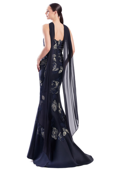 Alexander by Daymor 3332F26 Lace Atelier Bustier Scarf Gown