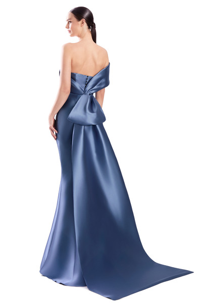 Alexander by Daymor 3344F26 Asymmetrical Fold-over Neck Gown