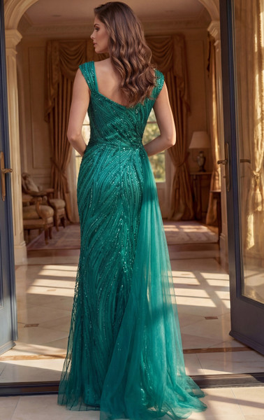 Jovani 48413 Beaded Embroidered V-Neck Sleeveless Gown