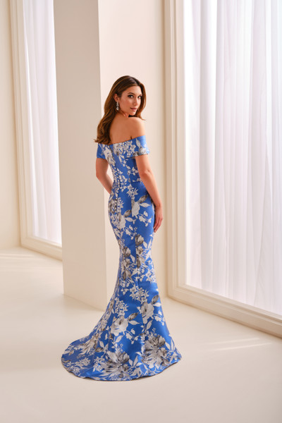 Cameron Blake by Mon Cheri CB441 Jacquard Off-Shoulder Gown