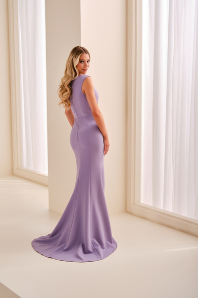 Cameron Blake by Mon Cheri CB448 Crepe Asymmetrical Gown