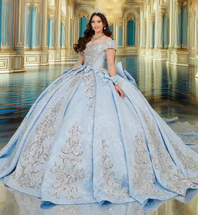 Princesa by Ariana Vara PR30244 Lace Off-Shoulder Ball Gown