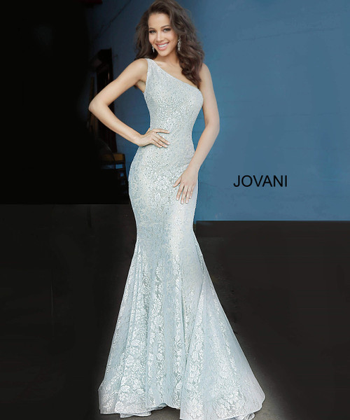 Jovani Prom 00353 One Shoulder Long Dress