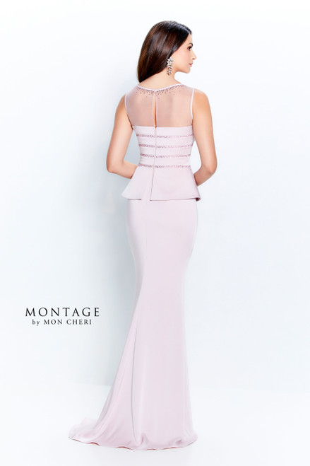 Montage by Mon Cheri 120903 Bateau Neck Sleeveless Dress